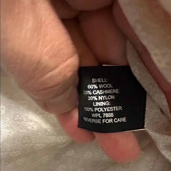 Anne Klein Cream Pea Coat - Picture 7 of 8